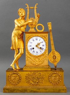 French Empire Ormolu Mantel Clock, ca. 1820