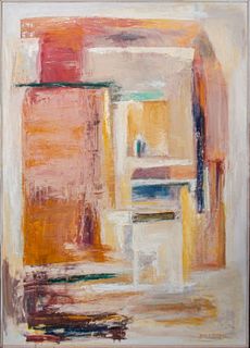 Joan Shapiro Abstract Composition Oil on Canvas