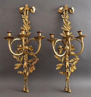 Louis XVI Claude Galle Style Hunting Sconces, 2