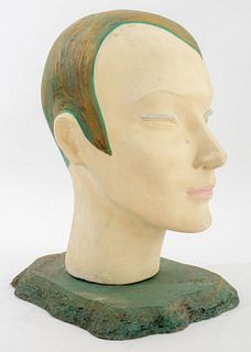 Ted Wiedhaas Art Deco Display Bust Sculpture