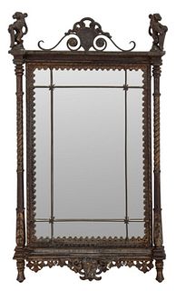 Renaissance Revival Style Cast Iron Mirror