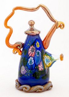 Paul Allen Counts Glass Oblong Teapot Sculpture