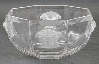 Versace by Rosenthal Crystal Medusa Large Bowl