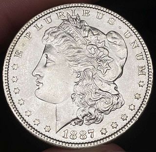 1887 Morgan Silver Dollar MS65