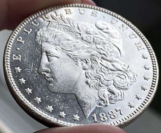 1887 Morgan Silver Dollar MS64 PL