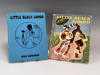 TWO LITTLE BLACK SAMBO BOOKS 1928