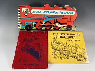 THE BIG TRAIN BOOK & 2 COPIES THE LITTLE ENGINE THAT COULD