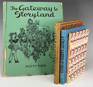 4 BOOKS ON CHILDRENS VERSES & STORIES 1932 1954