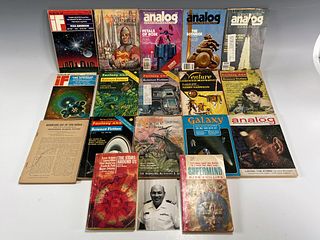 LOT OF SCIENCE FICTION PUBLICATIONS AND PAPERBACK BOOK