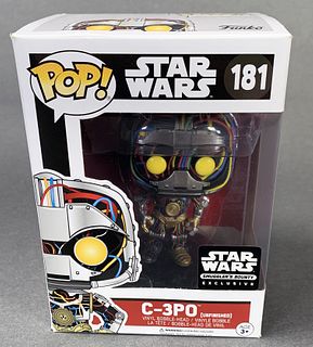 STAR WARS C 3PO UNFINISHED FUNKO POP IN ORIGINAL BOX