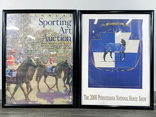 3RD ANNUAL SPORTING ART AUCTION & 2000 NATIONAL PENNSYLVANIA ART SHOW POSTERS