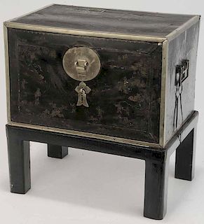 Asian Lacquered Valuables Chest