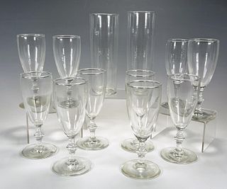 BARWARE 2 PILSNER GLASSES, 10 CORDIAL GLASSES