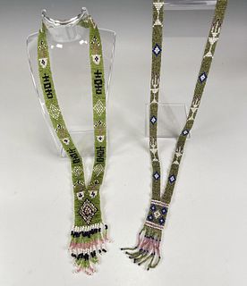 BEADED WOVEN NECKLACES
