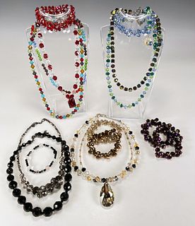 LOT OF FACETED BEAD JEWELRY