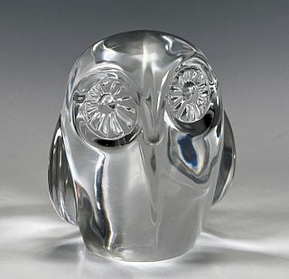 SIGNED OWL PAPERWEIGHT