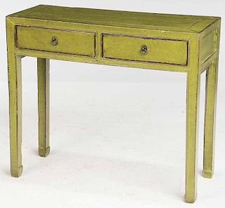 Green Painted Side Table
