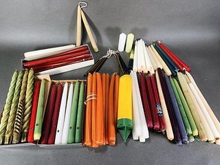 LOT OF VINTAGE TAPER CANDLES