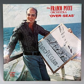 SIGNED FRANCO PUCCI ORCHESTRA OVER SEAS RECORD VINYL 