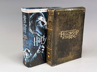 FELLOWSHIP OF THE RING AND HARRY POTTER 6 DVD SET