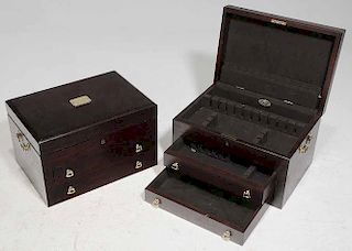 Pair of Large Silver Flatware Cases