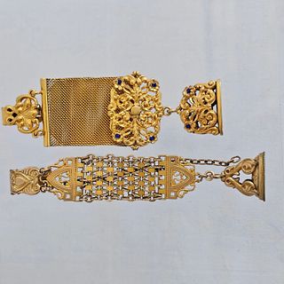 Collection of Two Antique Gold-Filled Watch Fobs