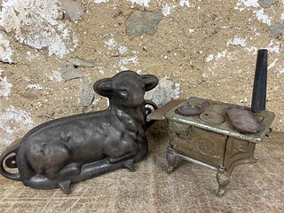 Lamb Mold and Toy Stove