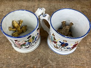 Staffordshire Frog Mugs