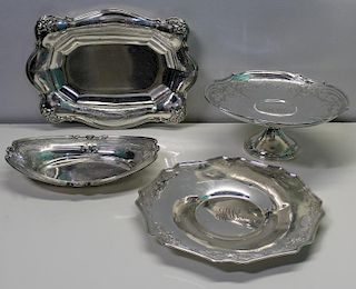 STERLING. Grouping of Assorted Silver Hollow Ware.