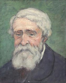 Signed 1925 Oil on Canvas Portrait of a Man.
