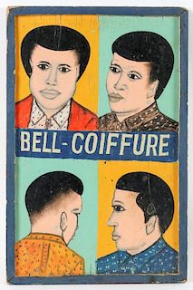 West-African "Bell-Coiffure" Advertising Sign