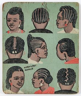 Hand-painted Togo Hair Braiding Sign