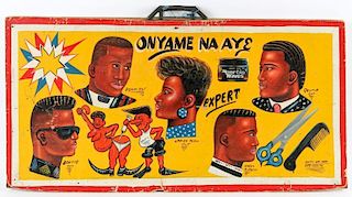 "Onayme Naaye" African Hand-painted Coiffeur Sign