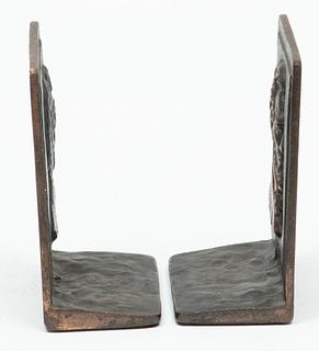 Cast Iron Abraham Lincoln Bookends, H 5.25" W 3.75" Depth 2.25" 1 Pair