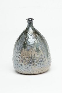 Beatrice Wood "Beato" (American, 1893-1998) Luster Glaze Ceramic Vase, H 7" Dia. 4.75"
