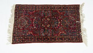 Persian Sarouk Handwoven Wool Rug, W 29" L 47"