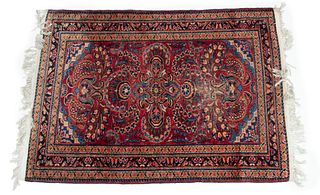 Persian Lilihan Handwoven Wool Rug, W 3' 6'' L 5'