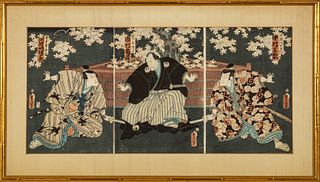 Japanese Woodblock Prints, Samurai Scene