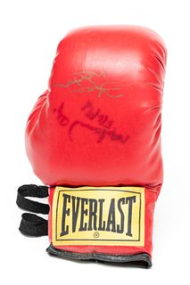 Muhammad Ali And Ken Norton Autographed Boxing Glove, Ca. 1991, L 10"
