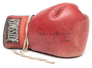James 'Buster' Douglas Autographed Boxing Glove, L 13"