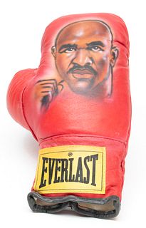 Evander Holyfield Autographed Boxing Glove, L 13"