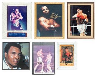 Autographed Boxing Photographs, 6 pcs