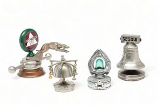American And French Motor Mascots, Ca. 1920s-30s, 4 pcs