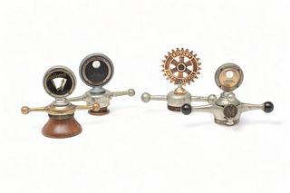 Boyce Motometers, Arro-Meter And One Motor Mascot Ca. Early to Mid 20th C., 4 pcs