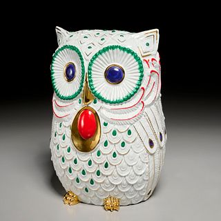 San Marco Buccellati Italian porcelain owl