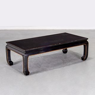 Custom Designer Chinoiserie lacquer coffee table
