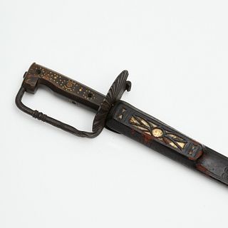 Antique North African Nimcha sword & scabbard