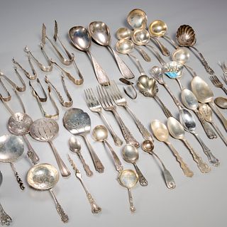 Group silver servers & utensils, incl. Whiting