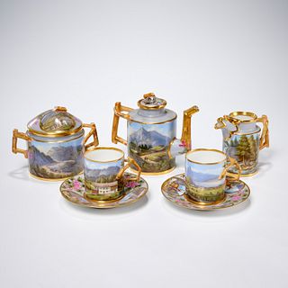 Franz Xaver Thallmaier partial tea set