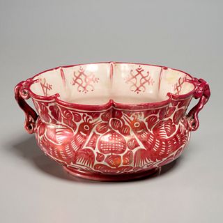 Cantagalli ceramic luster bowl